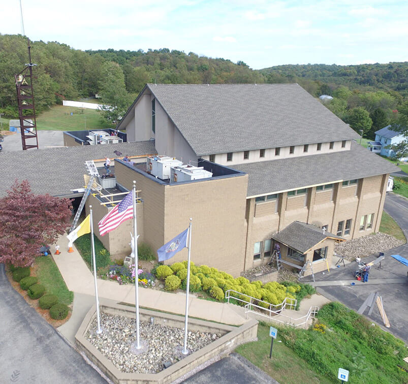 Commercial renovation roof